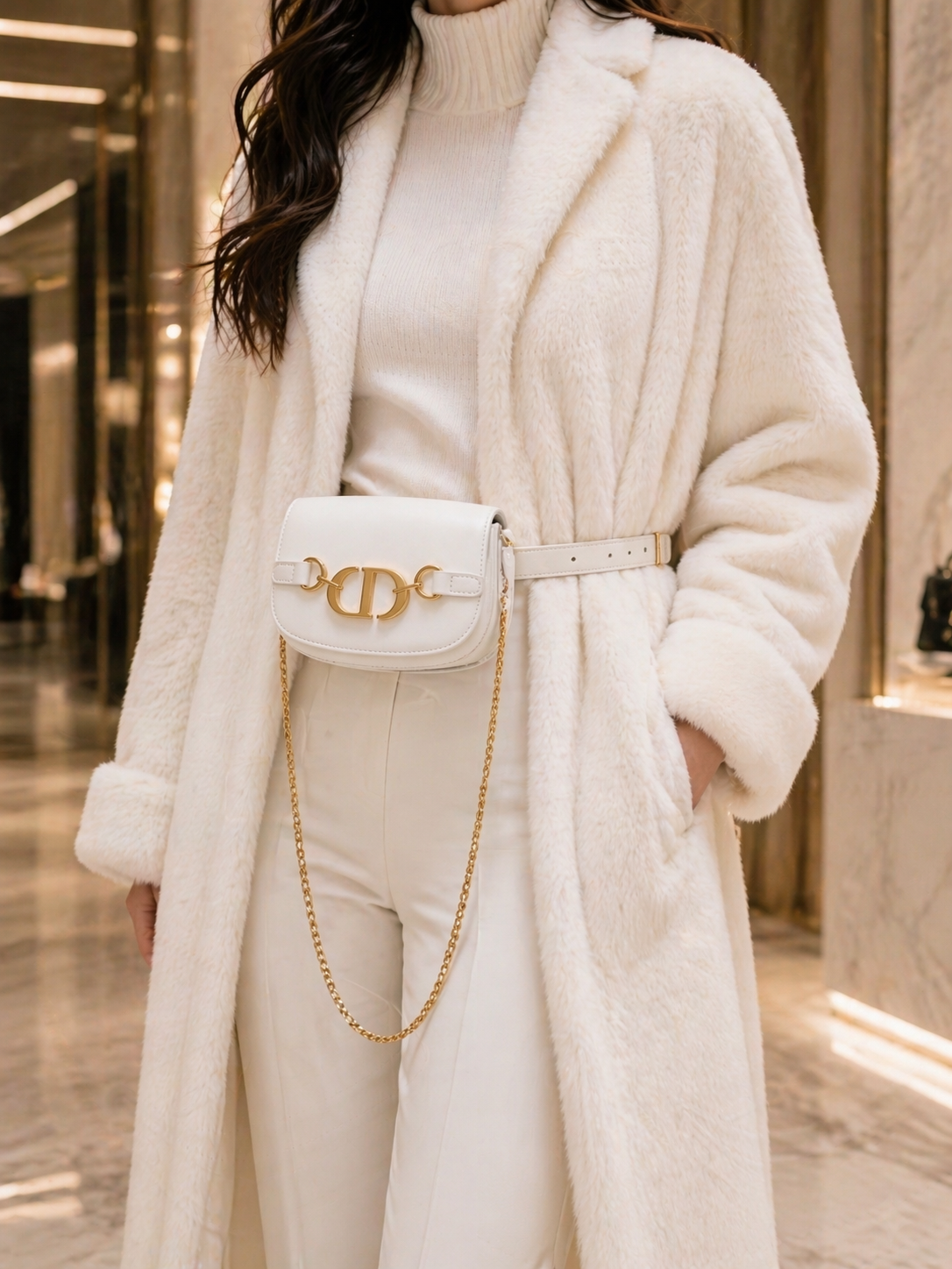 A sleek mini belt bag