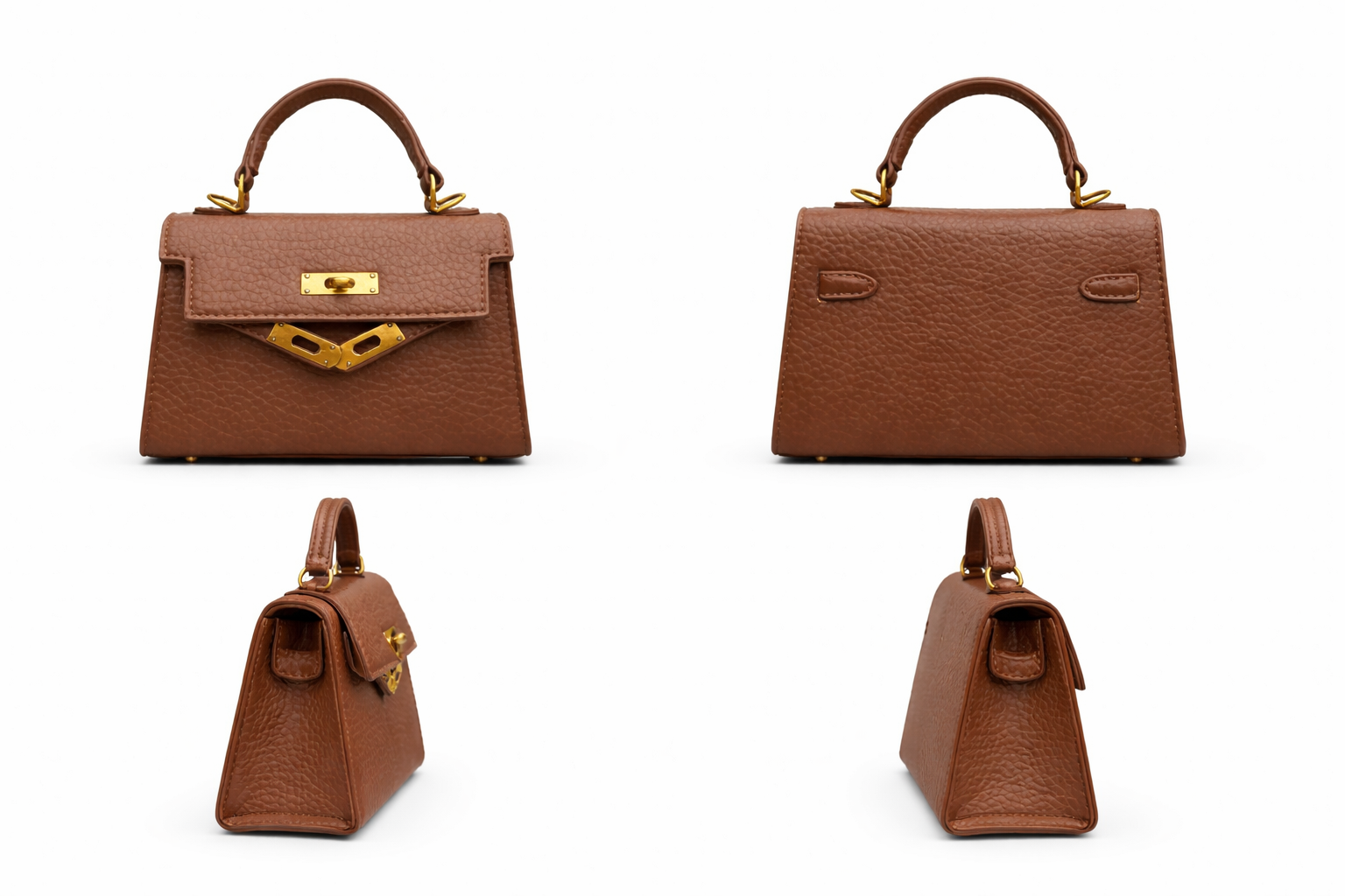 A mini Kelli leather handbag
