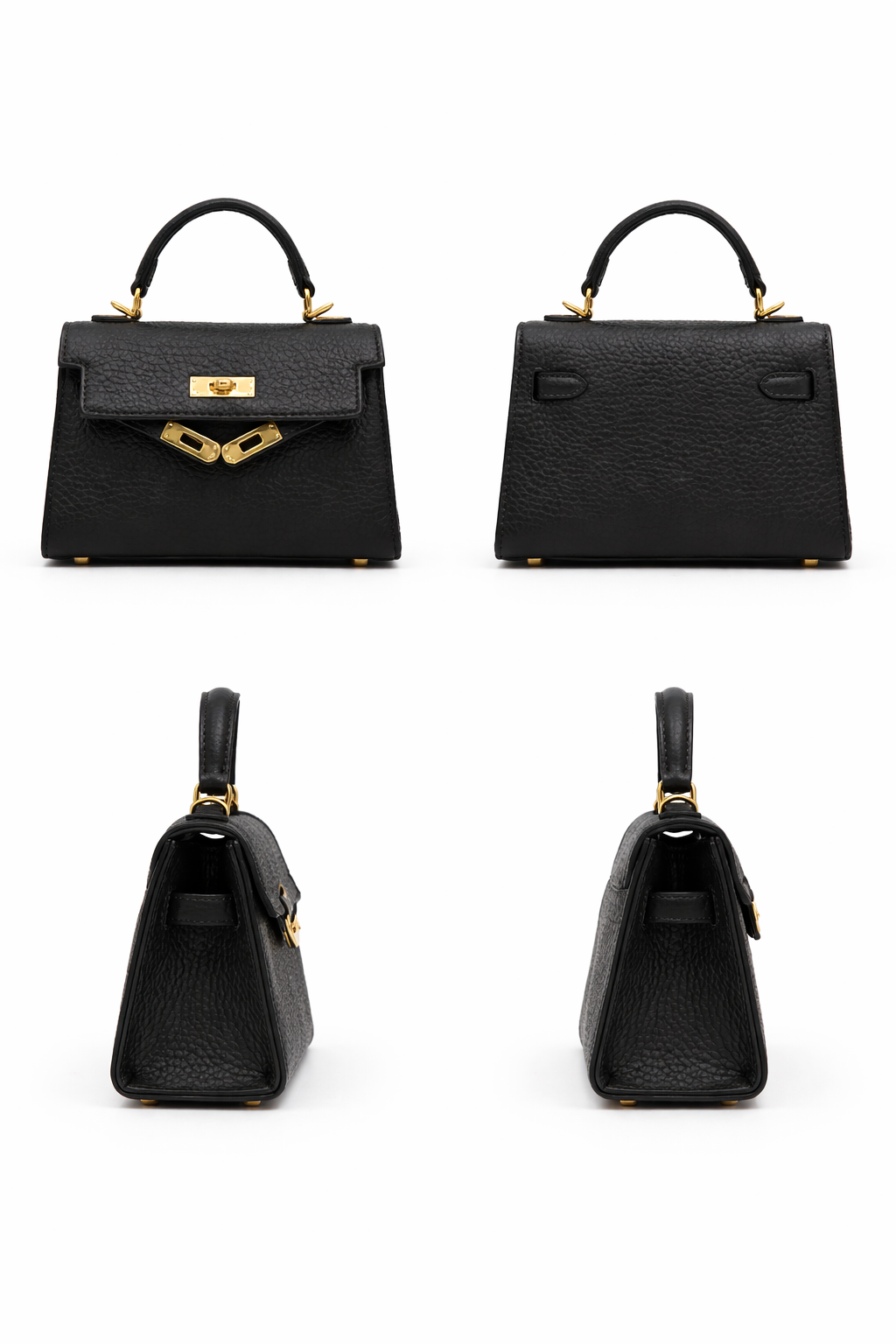 A mini Kelli leather handbag