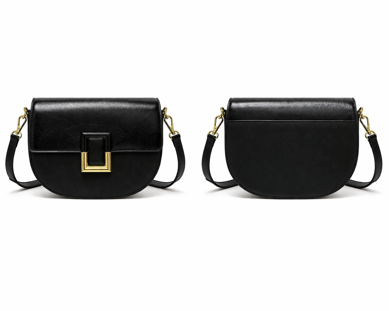 A stylish two-tone handba