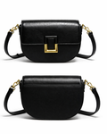 A stylish two-tone handba