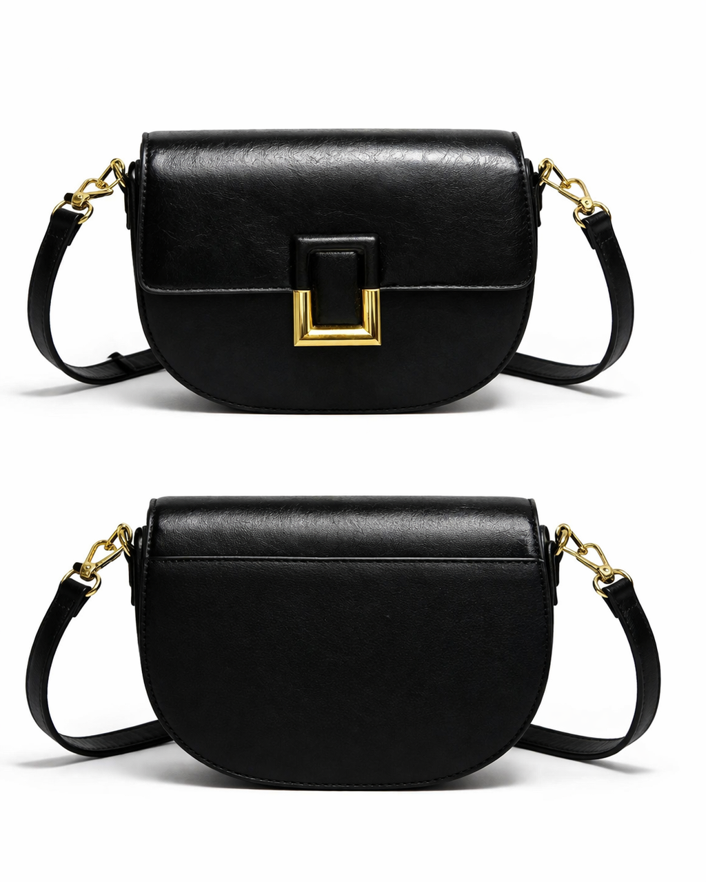 A stylish two-tone handba