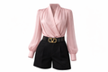Ruby blouse with a draped front