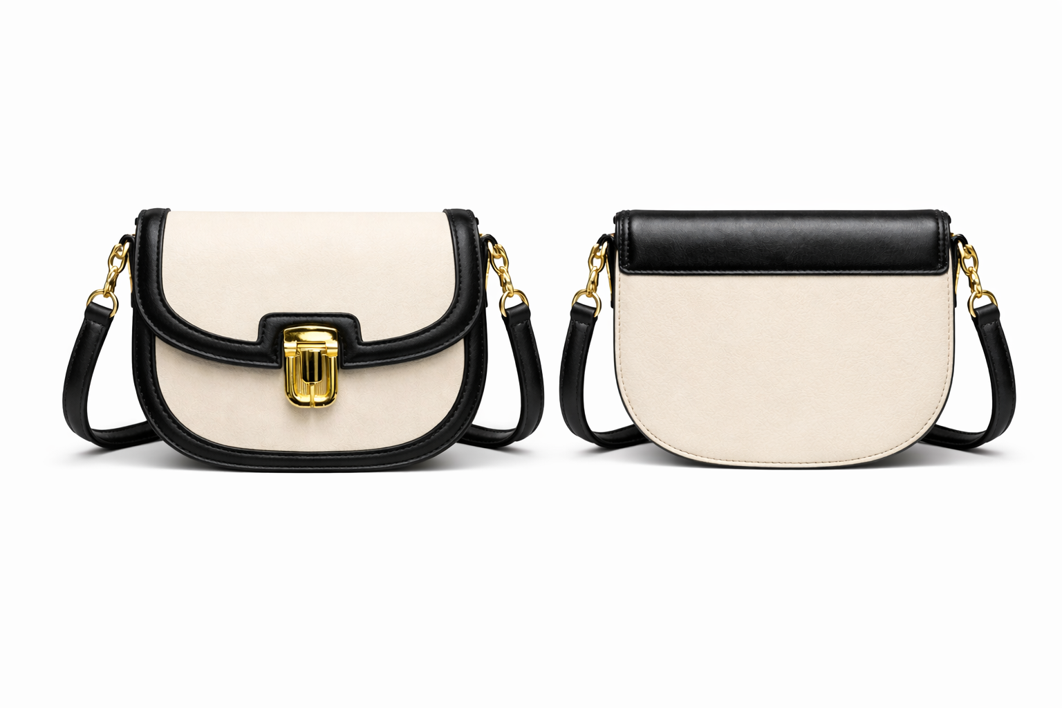 A mini beige handbag