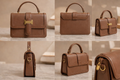 A sleek and timeless mini structured leather handbag