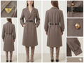 Amber's taupe coat