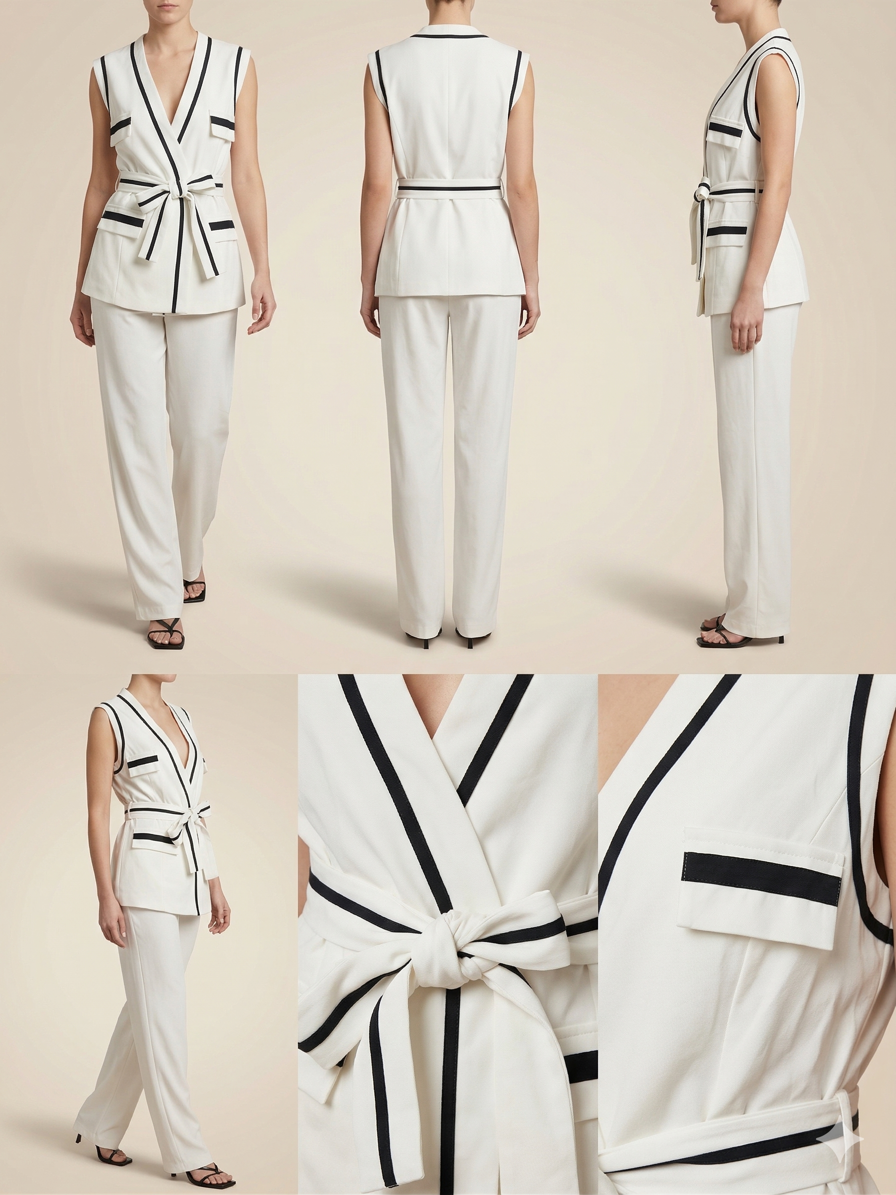 Ivory two-piece set