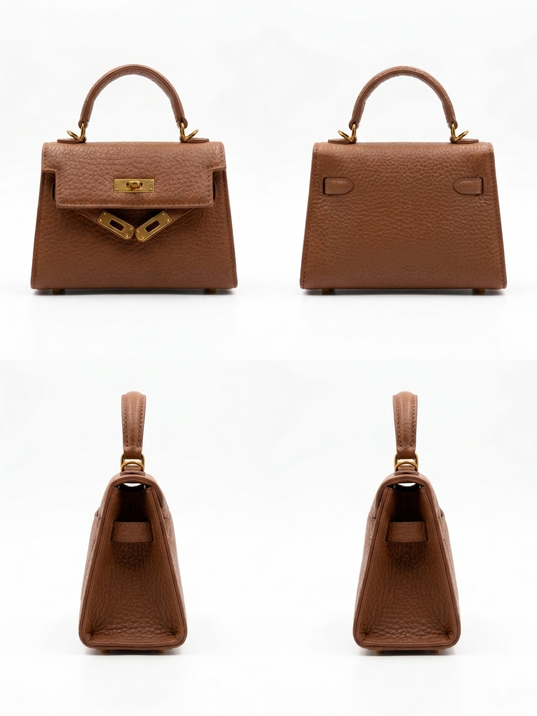 A mini Kelli leather handbag