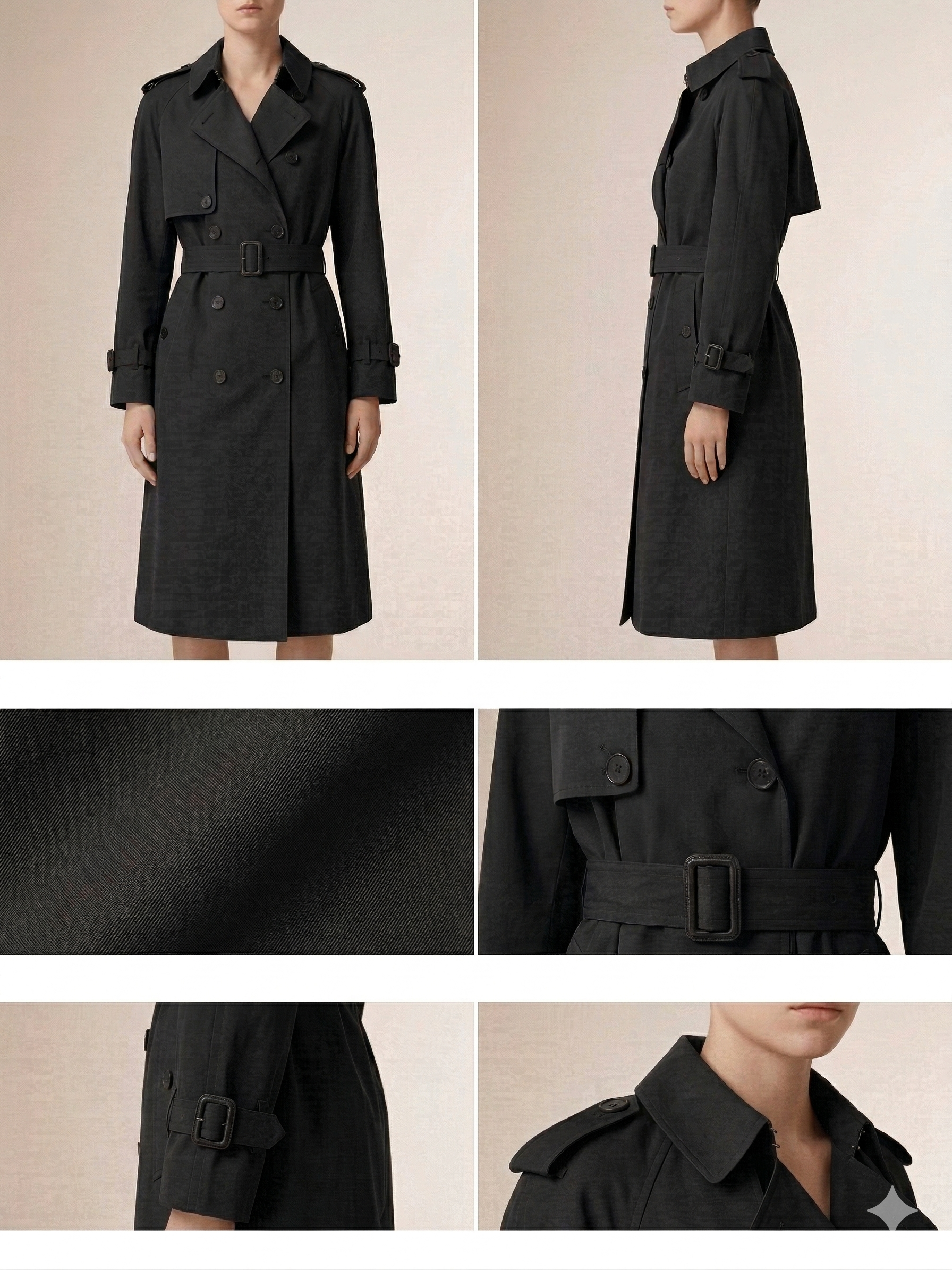 Maya's cotton-blend belted trench coat