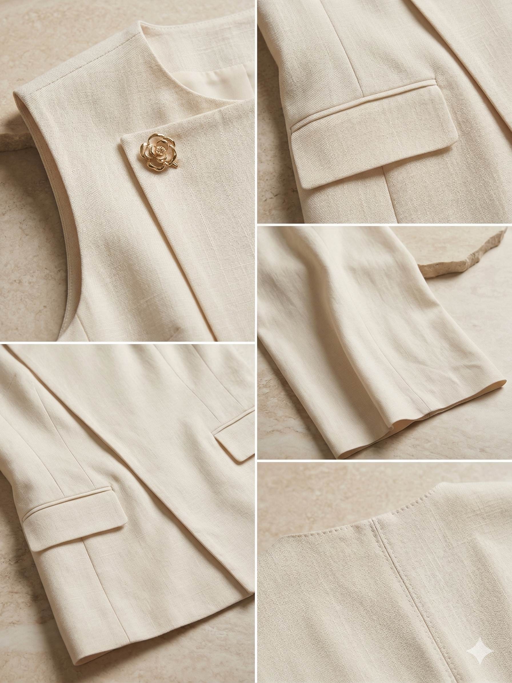 A minimalist ivory two-piece set