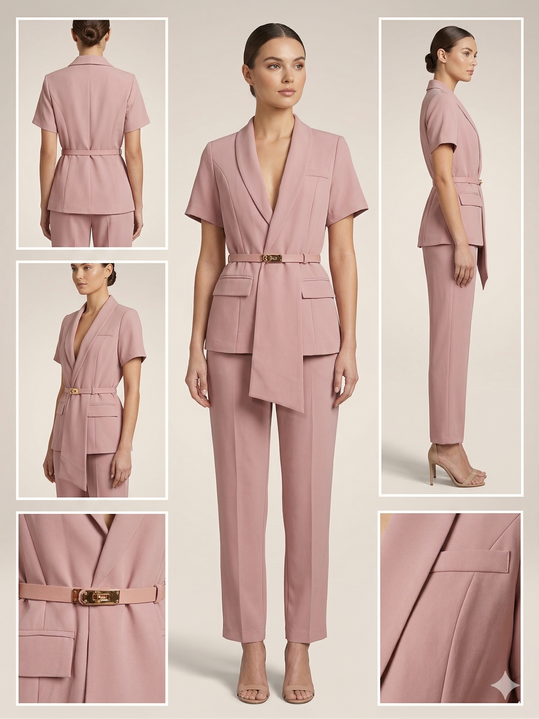 Blush-pink set
